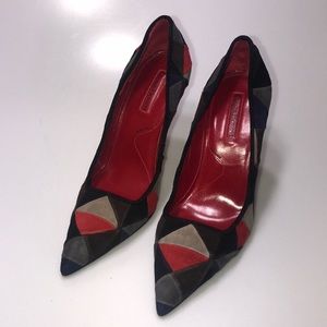 Cesare Paciotti Suede Patchwork Pumps 37.5